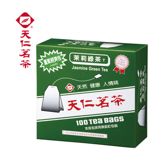 天仁 徳用 ジャスミングリーンティー｜茉莉綠茶 量販經濟包｜1.5gx100バッグ
