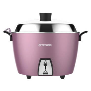 オールステンレス製 大同電鍋 ラベンダー色 10人前 Lサイズ｜TAC-10L-MCU 蓮藕紫