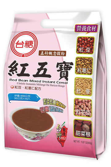 台糖 赤五穀ドリンク｜台糖 紅五寶 450g（1パック30g × 15パック入）