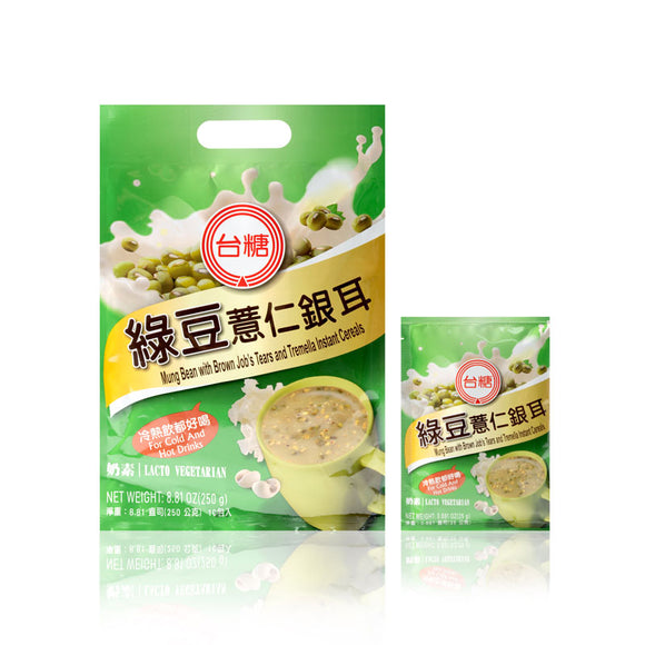 台糖 健康穀物ドリンク 緑豆ハトムギ白キクラゲドリンク｜台糖 綠豆薏仁銀耳 250g（1パック25g × 10パック入）