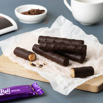 義美 IMEI タロイモムース ダークチョコロール｜義美 黑巧克力捲 香芋慕斯 137g 個包装（1パック／2パック）