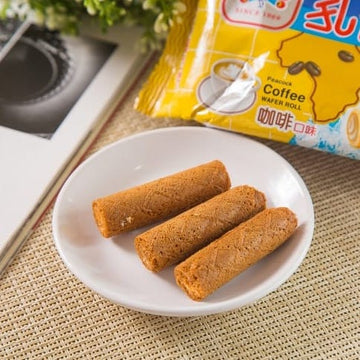 孔雀 ワッフルロール コーヒー味｜孔雀捲心餅 咖啡口味｜3パック入 63gx3