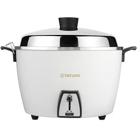 オールステンレス製 大同電鍋 ホワイト 白 10人前 Lサイズ｜TAC-10L-MCW｜蘋果白電鍋