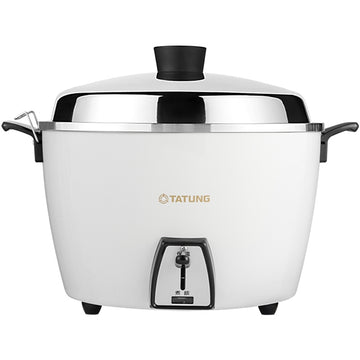 オールステンレス製 大同電鍋 ホワイト 白 10人前 Lサイズ｜TAC-10L-MCW｜蘋果白電鍋