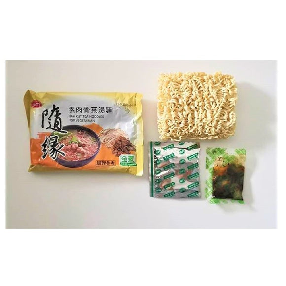 味丹 隨緣（スイーユァン）バクテーラーメン｜隨緣 素肉骨茶湯麵（5個パック｜90gx5）