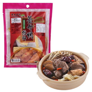 登豊 台湾薬膳鍋 薑母鴨（ジャンムーヤ）アヒルの生姜鍋 スープ素｜登豐 薑母鴨燉料 100g