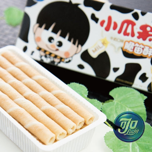 可口 お坊ちゃん ウエハースロール ミルク味｜小瓜呆脆笛酥 牛奶口味｜210g（3パック入）
