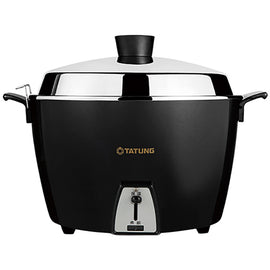 オールステンレス製 大同電鍋 ブラック 黒 10人前 Lサイズ｜TAC-10L-MBK｜曜石黑電鍋