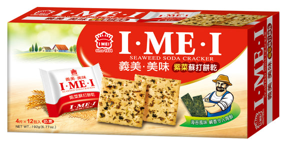 〈お試しセット〉義美IMEI クラッカー 4種類（オリジナル・ねぎ・のり・ミルク）｜義美 美味蘇打餅乾