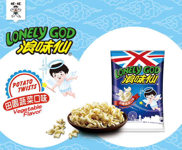 旺旺 浪味仙 Lonely God 田園蔬菜味｜ポテトスナック ベジタブル味 52g
