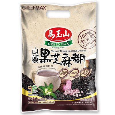 馬玉山 インスタント黒ゴマと山芋スープ｜山藥黒芝麻糊 360g（1パック30g × 12パック入）