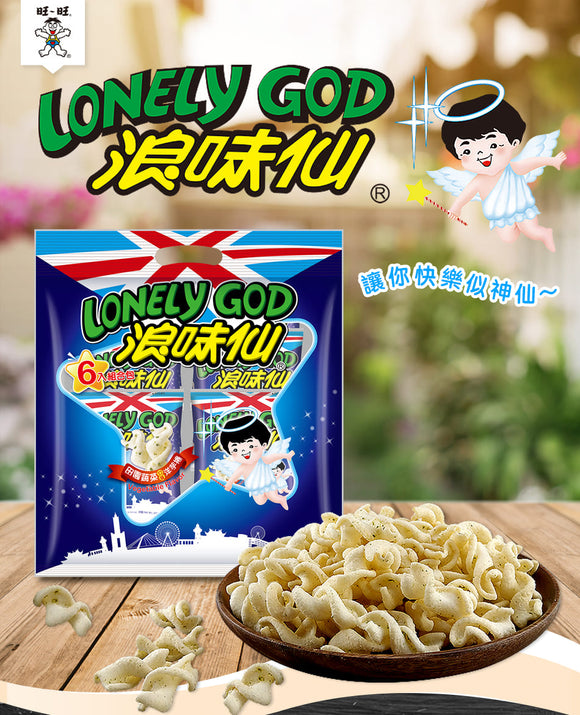旺旺 浪味仙 Lonely God 田園蔬菜味｜ポテトスナック ベジタブル味 96g｜6パック入 16gx6