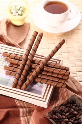 黒師傅 ウエハースロール コーヒー味｜黑師傅捲心酥 咖啡 400g（大容量・缶入り）