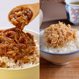 台湾ルーロー飯名店 鬍鬚張（ひげちょう） レトルトパック ルーロー飯（魯肉飯） + チーローファン（鶏肉飯）｜黃金粹魯252g+黃金雞絲300g