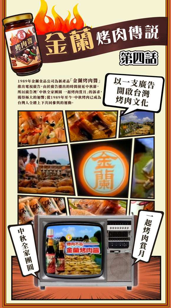 金蘭 焼肉のたれ バーベキューソース ピリ辛風味｜金蘭烤肉醬 辣味 240g