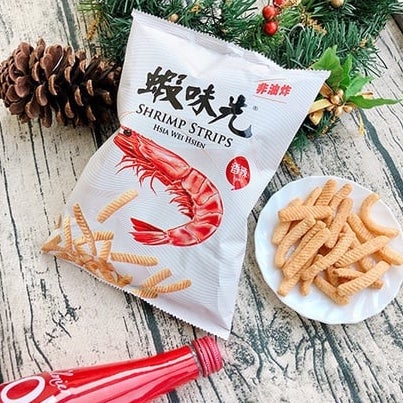 台湾製かっぱえびせん 蝦味先 シァーウェイシェン ピリ辛味｜蝦味先 香辣 115g