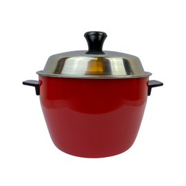 電鍋型蓋付き碗 電鍋ミニチュア｜赤 ミニ電鍋