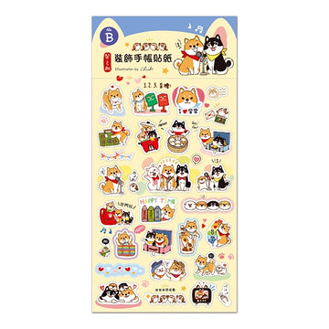 柴之助 台湾テーマ ステッカー NO.B （台湾製）｜柴之助 透明手帳貼紙