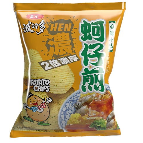 華元波的多 蚵仔煎 辣味｜スパイシー 牡蠣オムレツ味 ポテトチップス 59.5g