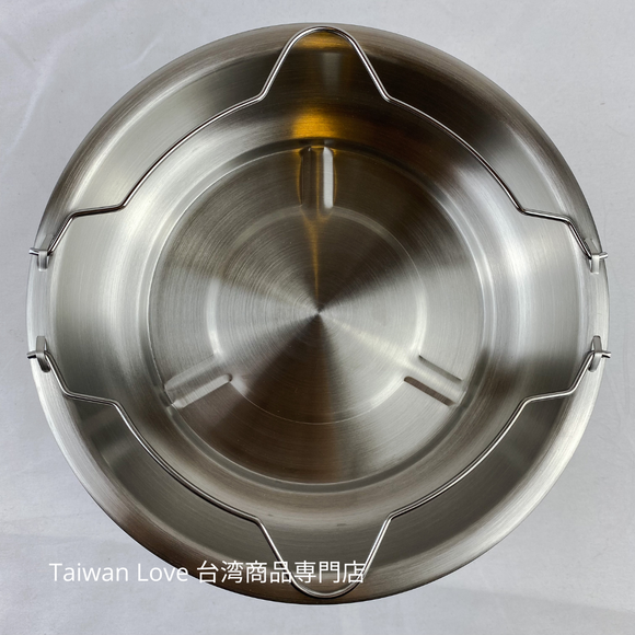 316ステンレス製 手提蒸皿 重ね鍋 手提蒸盤 22cm（浅いタイプ/深いタイプ）