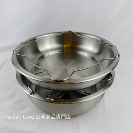 316ステンレス製 手提蒸皿 重ね鍋 手提蒸盤 22cm（浅いタイプ/深いタイプ）