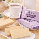 義美ウェハース タロイモ味｜義美夾心酥 香芋 400g｜16枚入（個包装）