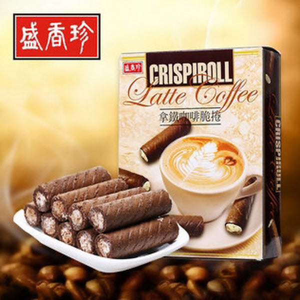 台湾盛香珍 濃厚クランチロール コーヒー味｜拿鐵咖啡脆捲 210g（個包装）