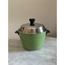 電鍋型蓋付き碗 電鍋ミニチュア｜緑 ミニ電鍋