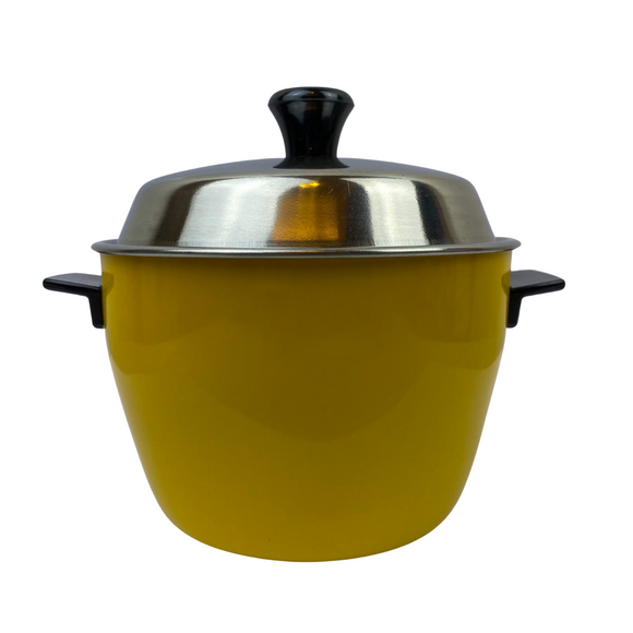 電鍋型蓋付き碗 電鍋ミニチュア｜黄 ミニ電鍋